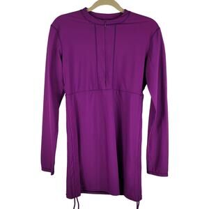 ILIShop Purple Athletic Rouched Skirt Sides Women's Dress L